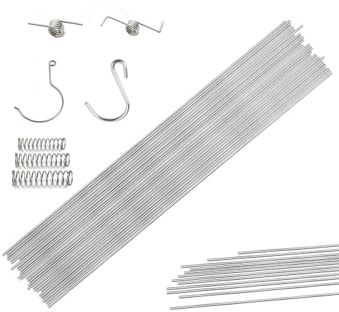 SZSMW 30 Federstahldraht - Edelstahl Draht - Edelstahl-Federdraht - In Verschiedenen Bereichen Wie Textilien, Diy -AktivitäTen, Chemischen Rohren, Fertigungsfedern Angewendet(400 * 2 Mm)