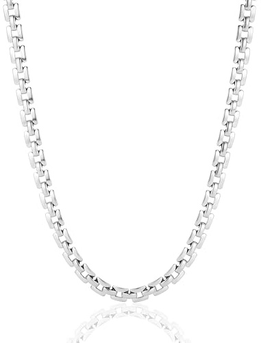 SKENUDY Gold Halskette für Frauen 14K Gold Plated Chunky Kette Halsketten Personalisierte Edelstahl Kette Chunky Halsketten für Frauen Trendy
