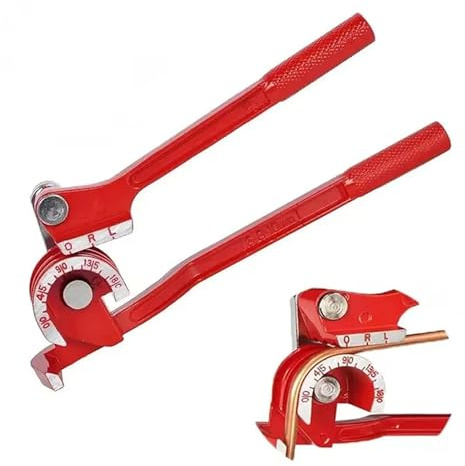 piegatrice per tubi Piegatubi da 1/4 5/16 3/8 – Utensile manuale for la piegatura di tubi in ottone/rame(A 1pcs)