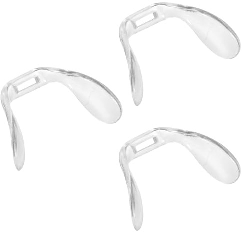 SMASOLO Support Nasal pour Lunettes 3 Pièces Coussinets Souples en Silicone Anti-Glisse pour Lunettes à Pont Complet Adaptés aux Porteurs Sensibles et Usage Prolongé
