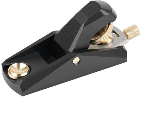 Hand Planer for Woodworking, Single-Handed Planer, Low Cutting Angle, Adjustable Opening for Trimming and Shaping Wood, Suitable for DIY Wood Projects, Model Making and Edge Processing (C 22 mm)
