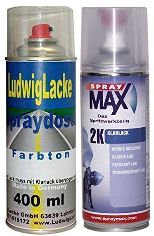 Ludwig Lacke Wunschfarben Premium Set 1x Autolack 1x Klarlack je 400ml