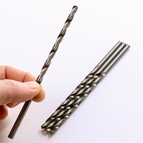 4X Long HSS Drill Bit Set - 5mm Shank Metal/Wood/Plastic Jobber Tools