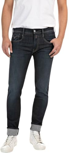 Replay För Män Jeans Anbass Hyperflex Re-used, 007 mörkblå, 27W / 32L