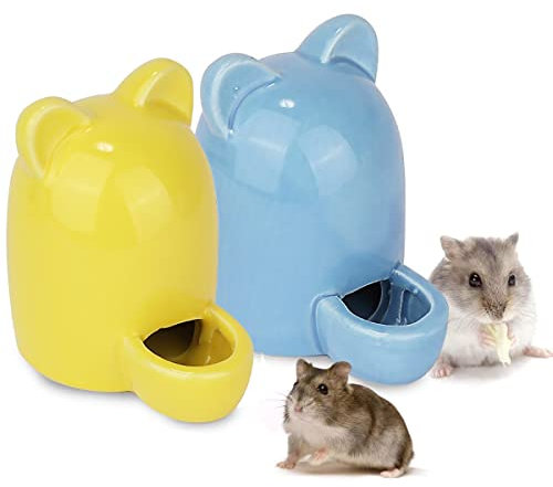 Hamster Trinkflasche,Liwein 2stk Hamster Wasserflasche Meerschweinchen Trinknapf Feeder Flasche Stille Automatisch Kleines Tier Wasserspender für Vogel Igel Kleines Tier