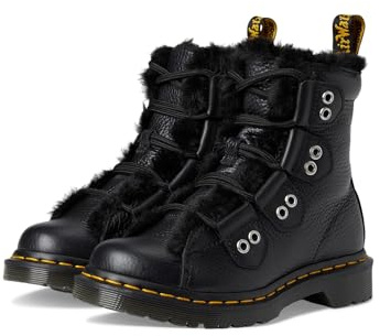 Dr. Martens Damen 1460 Lace To Toe Fur Lined Nappa Leather Lace Up Bootsboots