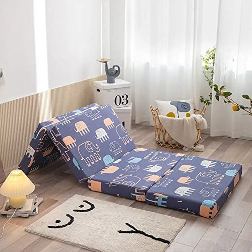Tragbare Klappmatratze für Schlafzimmer, Büro und Auto, Camping, weiche und dicke Tatami-Isomatte, ideal für Gäste und temporäres Bett, platzsparend