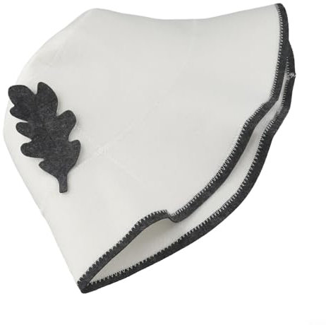 Insulate Your Head with This Fisherman Felt Sauna Hat in the Bath House (White)