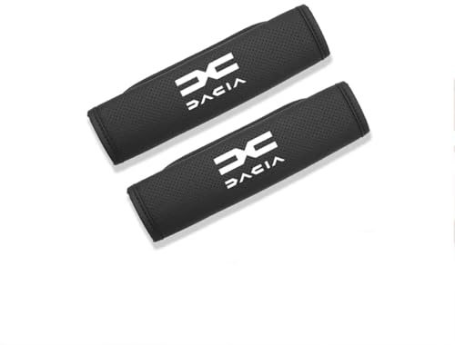 GVFKMNX 2 Pièces Voiture Protège Ceinture Sécurité Coussin,pour Dacia Duster Logan Sandero Lodgy Dokker Sandero Stepway Spring Rembourrage de Ceinture de Sécurité Confort Respirant