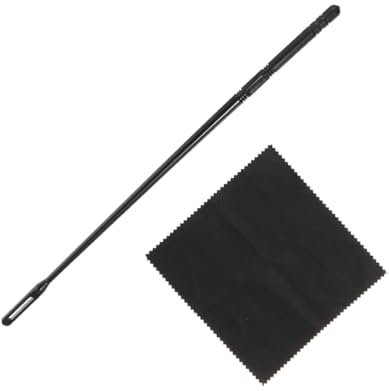 BESPORTBLE Piccolo Cleaning Cloth and Rod Kit Flute Cleaning Accessories with Scratch Protecting Soft Cloth Portable Design for Flute and Piccolo Maintenance