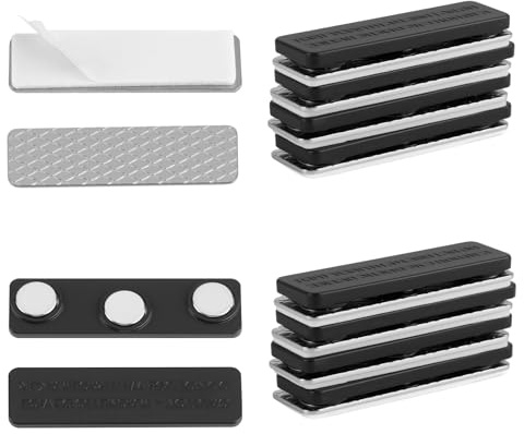 Aimants de Rideau Forts, 8 Paires Fermeture Magnétique avec Adhésif, Accessoire Store Occultant, Clips pour Rideaux en Néodyme et Acier Inoxydable, pour Moustiquaire