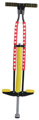 Qectial Pogo Stab, Kinder Trainingsspielzeug mit Feder, Ergonomischem, Schwammummanteltem Griff Und Leisem Gummifuß, Geeignet für Aktives Spielen bei Mädchen, Rot