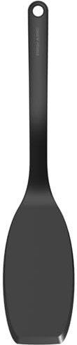 Fiskars Spatule, Extrémité fine et flexible, Idéal pour crêpes et omelettes, Plastique, Longueur: 32 cm, Functional Form, Noir, 1023612