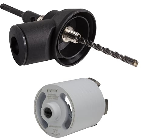 Diamant Dosensenker Typ Matrix Power Ø 82 mm inklusive Staubabsaugung mit verschiedenen Aufnahmen