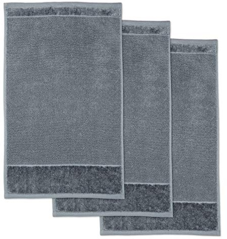 Möve Bamboo Luxe 3er Set Gästetuch 30 x 50 cm aus 60% Baumwolle / 40% Viskose aus Bambus-Zellstoff, Stone