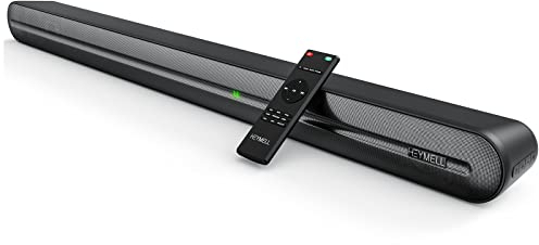Heymell Barra de sonido Bluetooth de 2.1 canales y 150 W para TV de 32 a 55 pulgadas, subwoofer integrado, barra de sonido de 36 pulgadas de largo para TV, HDMI ARC óptico AUX.