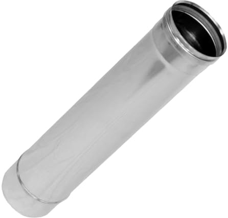 Stainless Steel Stove Pipe - Chimney Flue Liner - Rigid Multi Fuel - Size: 4, 5”, 6, 7, 8. (200mm / 8 (L - 1000mm / 1m))