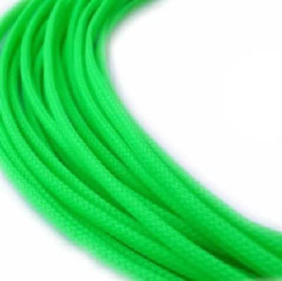 10m 3MM 16AWG 18AWG Cable Protection Sleeve Net Wire Protection Black Nylon Braided Cable Sleeve PCI-E PSU power cable Sleeve-green,16MM