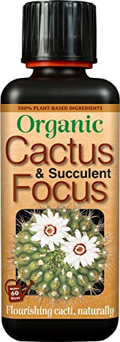 Growth Technology GTOCAF300 Organic Cactus & Succulent Focus Plant Fertiliser, 300ML Concentrate
