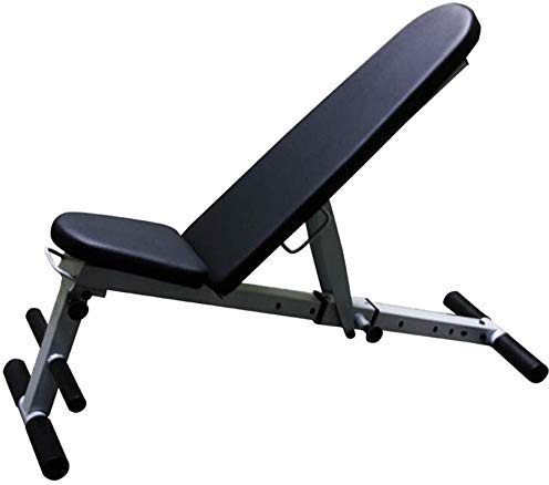Hantelbank, verstellbare Hantelbänke, 90 ° flach, Tisch, schwarz, faltbar, Multifunktions-Hantel, Trainingsniveau, Rückenbrett, Haushalts-Sit-Up-Brett, Sport-Fitness-Geräte (keine Montage er