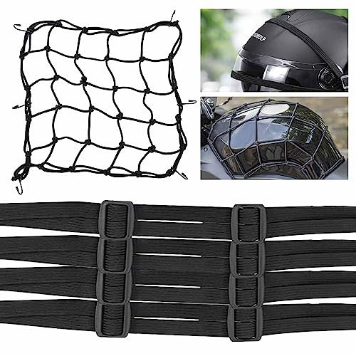 5 Pièces Tendeur avec Crochets, Filet Moto, Tendeur Elastiqu, Sangle Vélo, Sangle Bagage Moto pour Camping, Vélo