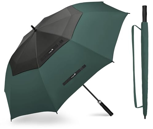 ZOMAKE Regenschirm Groß Sturmfest XL/XXL - Großer Golf-Regenschirm, Windsicher & Stabil, Automatik Großer Schirm, Herren & Damen, 2 Personen, Outdoor & Reise