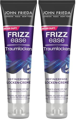 John Frieda Definierende Locken Crème - Aus der Frizz Ease Traumlocken Serie - Für flexible, definierte Locken ohne Frizz - Mit Hagebutten-Öl - Inhalt: 150 ml (Packung mit 2)