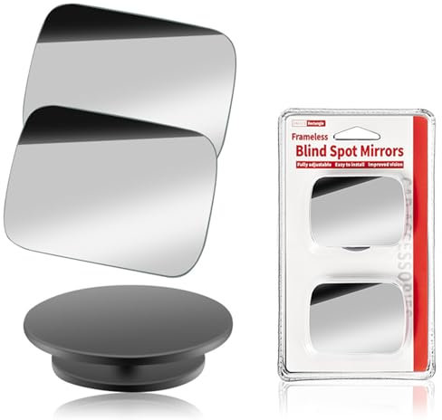 Greyoe Specchio Retrovisore Auto, Specchietto Retrovisore Auto, Specchio Convesso 2 PCS Specchio Punti Ciechi Rotante a 360° Amplia Visione, Perfetto per Tutte le Auto e i Camion
