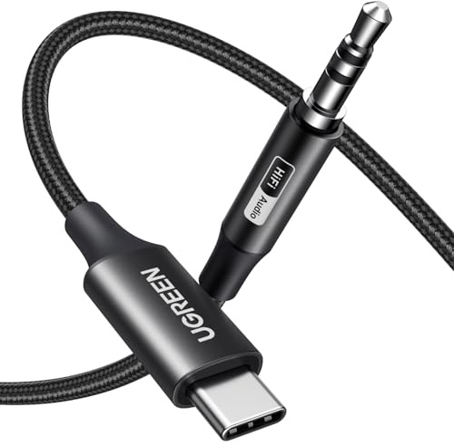 UGREEN USB C to 3.5mm Jack Cable 9.9FT Hi-Res 32bit/384Khz DAC Stereo Audio USB C to Aux TRS Headphone Compatible with iPhone 17/17 Air/17 Pro Max/16 Galaxy S25 Ultra S24 M3 iPad Air Pixel 10/9 (3M)