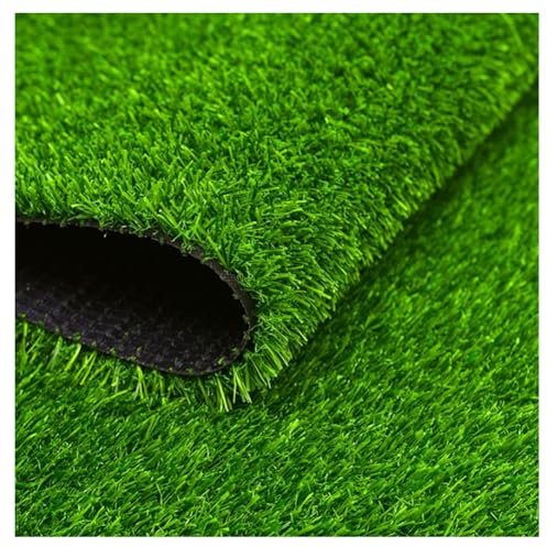 Tapis de gazon artificiel durable de 20 mm pour le sport, les enfants et les animaux domestiques avec trous de drainage, 3 x 6 m