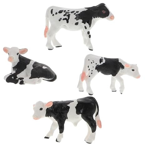 ERINGOGO 4piezas Juguetes Granja Figuras Animales Miniatura Aprendizaje Decoración