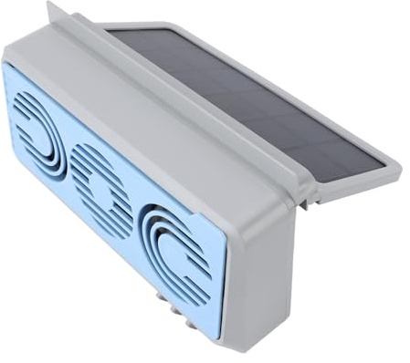 Autoventilator Solarbetrieben 230x125x60mm ABS Material Belüftungssystem für Auto Luftzirkulation Hitzeabbau Geruchsentfernung Leiser Betrieb Luftreinigung Multifunktional für