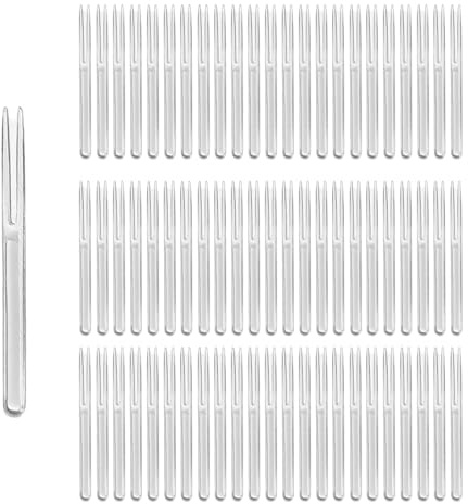 DIFLAX 200 Stück 200 Plastikbesteck Mehrweg, Plastikgabeln, Kuchengabeln Plastik, Stabil, Robust, 10.5cm, Spülmaschinenbeständig, for Party, Dessert