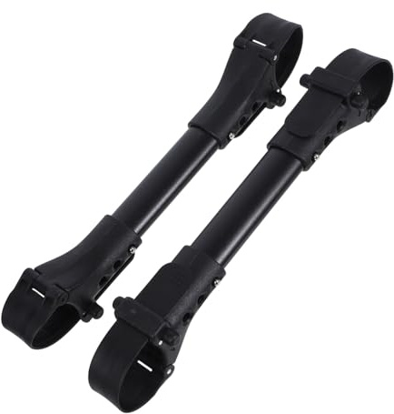 FUNNETOYU Conector Doble para Cochecito de Ñiño Gemelar, Aluminio Resistente, Negro, Compacto y Portátil para Cochecitos Individuales, Adecuado para Paseo y Parque, Paquete de 2 Unidades