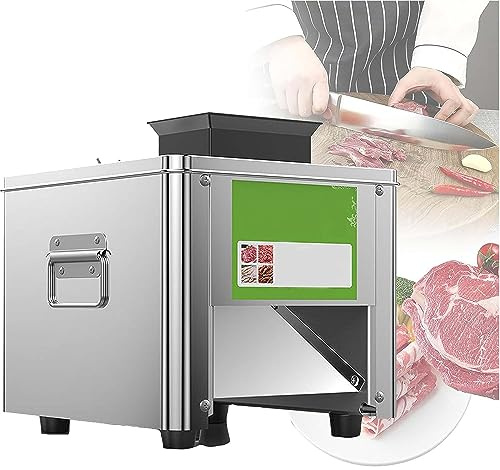 Taglierina elettrica della carne, affettatrice tagliuzzata dell'acciaio inossidabile, 850W, 350LB/H, spessore facoltativo della lama 2.5-21mm