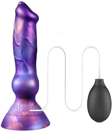 7.48 Monster Dildo Squirting Fantasy Horse Dildowith Knots, Dog Dildos Knotted Ejaculating Toy with Strong Suction Cup, Anal Dildo Silicone Huge Dildo, Adult Sex Toys for Women Men
