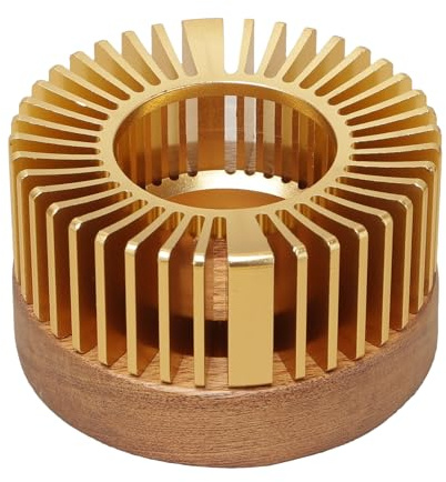 Riscaldatore per tazza di caffè e tè – Riscaldatore per bevande alla, base in legno massello, accessorio da tavolo decorativo, supporto per bevande calde compatte | per ufficio casa studio