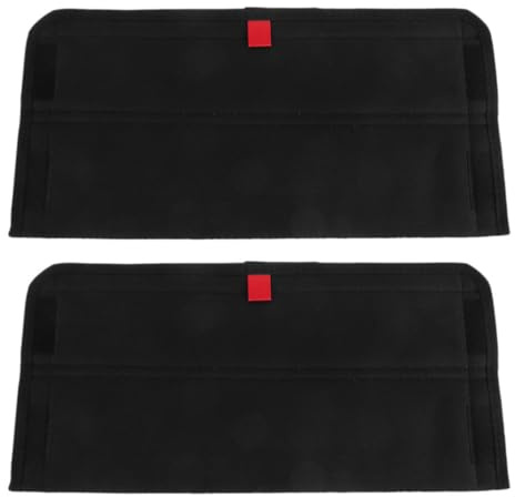 SOESFOUFU Lot de 2 Pare-Soleil pour Fenêtre de Toit Ouvrant de Camping-Car en Tissu Oxford Noir Protection Solaire et Occultation pour Caravane