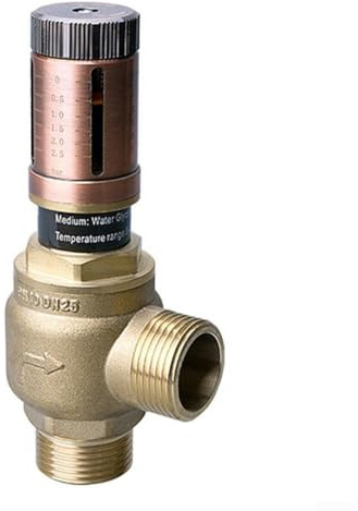 Valvola di bypass, pressione differenziale per riscaldamento a pavimento pompa di calore sistema caldaia collettore radiatore controllo limitatore di pressione