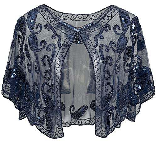 BABEYOND 1920er Jahre Retro Schal Umschlagtücher für Abendkleider Stola für Hochzeit Party Gatsby Kostüm Accessoires