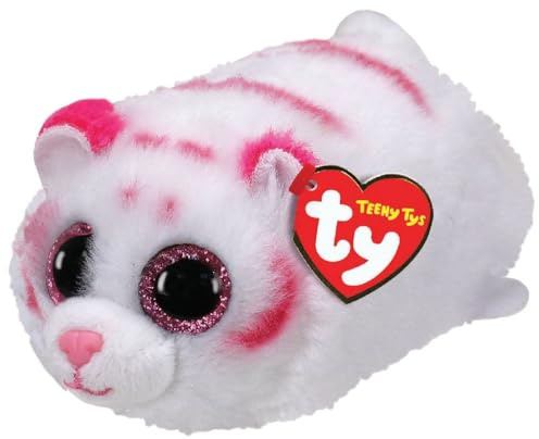 TY Tabor Tiger Plüschtier rosa/weiß One Size