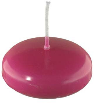 Kopschitz Schwimmkerzen Fuchsia Pink 40 x Ø 80 mm, 8 Stück, XXL Schwimmkerzen