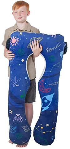 MAKOSAS KomfortKissen Gesundheit Kinder Kissen für Bett Schlafen | Anti-Stress | ADHS Kissen Kinder (Astronaut)