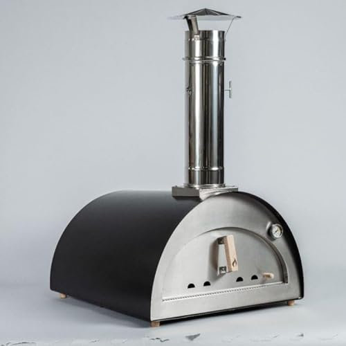 DIGIPLASTICS Forno per Pizza e Pane Ventura Solo Alimentato a Legna. in Acciaio Inox. Temperatura Massima 500C°