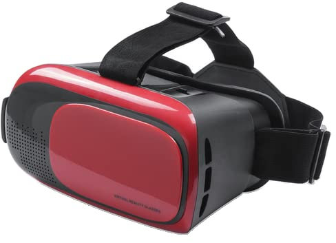 VR Occhiali 3D Realta' Virtuale Visore Glasses Cellulare Per Iphone x Android tv (ROSSO)