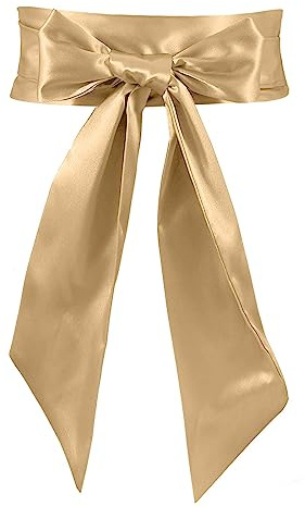 JasGood Damen Kleid Schärpe Brautgürtel Hochzeit Party Braut Satin Taillengürtel für Party besondere Anlässe 3,7'' breit, Eine Grösse passt allen