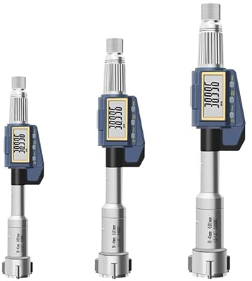 Dreipunkt-Innendurchmesser-Mikrometer Digitales Drei-Klauen-/Dreipunkt-Innendurchmesser-Mikrometer zur Messung von Durchgangslöchern, Sacklöchern und Lagerinnenlöchern 0,001 ( Color : 20-25mm )