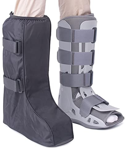 ARUNNERS Overshoes Boot Shoe Cover with Hook Loop (Black, Tall, Large)