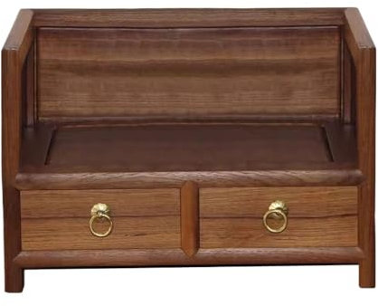 GLigeT Bücherregal Kleines Desktop-Bücherregal aus Holz, mit Organizer-Ausstellungsregal mit Zwei Schubladen, freistehendes Lagerregal, for den Schlafsaal im Büro zu Hause Bücherturm