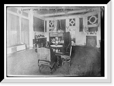 Historic Framed Print, Shadow Lawn Dining Room, Long Branch, 17-7/8 x 21-7/8